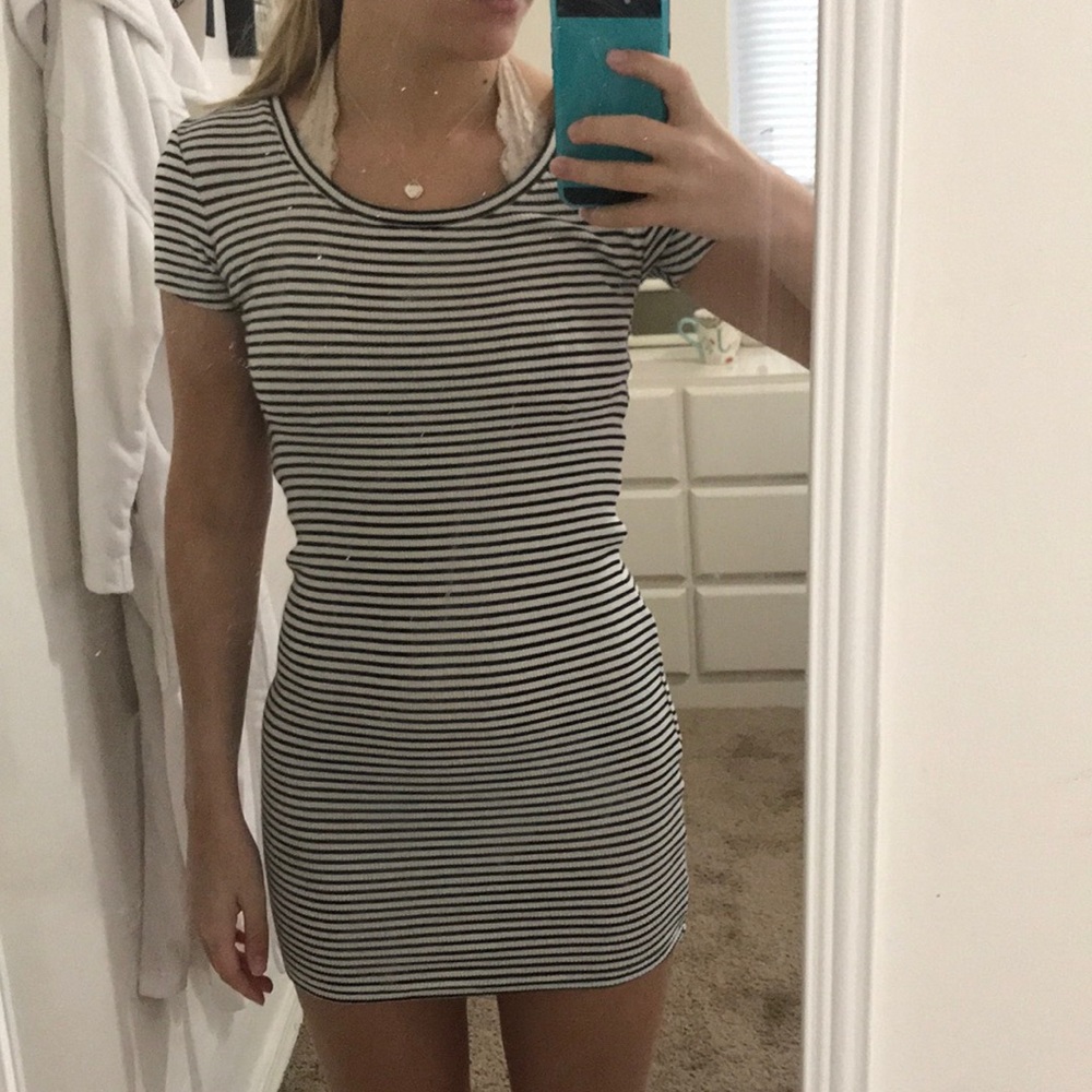 B&W Striped Dress